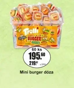 Adam Mini burger dóza nabídka