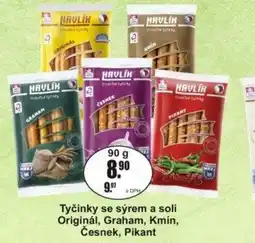 Adam Tyčinky se sýrem a solí Originál, Graham, Kmín, Česnek, Pikant nabídka