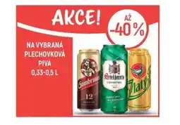 Globus Na vybraná plechovková piva nabídka