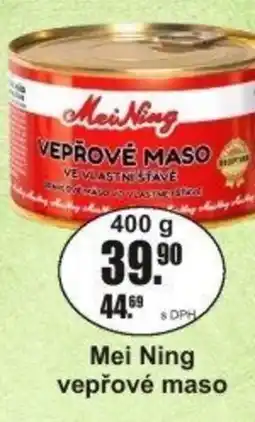 Adam Mei Ning vepřové maso nabídka