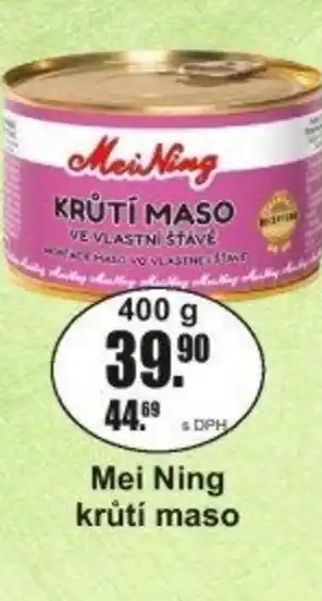 Adam Mei Ning krůtí maso nabídka