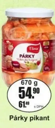 Adam Viva Párky pikant nabídka