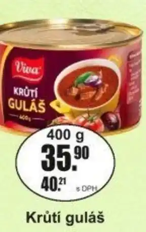 Adam Viva Krůtí guláš nabídka