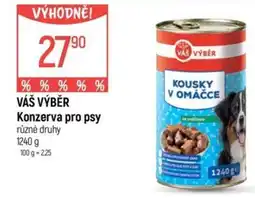 Globus VÁŠ VÝBĚR Konzerva pro psy nabídka