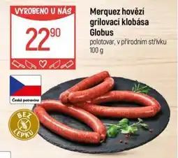 Globus Merquez hovězí grilovací klobása globus nabídka