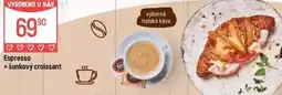 Globus Espresso + šunkový croissant nabídka