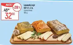 Globus Lovecký sýr 45% t. vs. nabídka