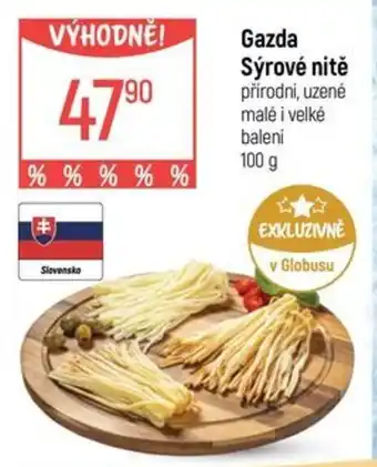 Globus Gazda sýrové nitě nabídka