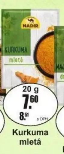 Adam Nadir Kurkuma mletá nabídka