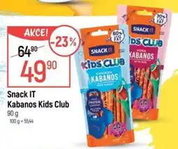 Globus SNACK IT Kabanos kids club nabídka