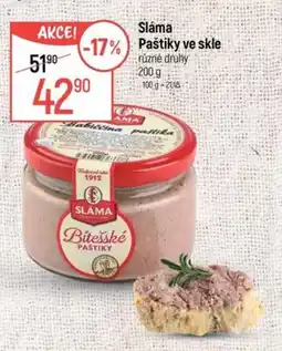 Globus Sláma paštiky ve skle nabídka