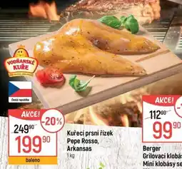 Globus Kuřecí prsní řízek pepe rosso, arkansas nabídka