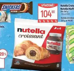 Globus NUTELLA Croissant, nutella muffin nabídka