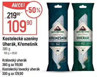 Globus Kostelecké uzeniny uherák, křemešník nabídka
