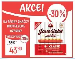 Globus Na párky značky kostelecké uzeniny nabídka