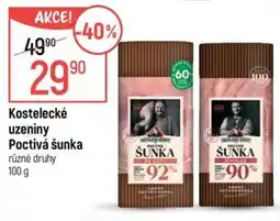 Globus Kostelecké uzeniny poctivá šunka nabídka