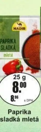 Adam Nadir Paprika sladká mletá nabídka