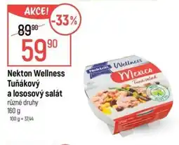 Globus NEKTON Wellness tuňákový a a lososový salát nabídka