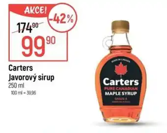 Globus CARTERS Javorový sirup nabídka