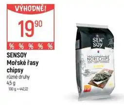 Globus SENSOY Mořské řasy chipsy nabídka