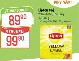 Globus LIPTON Čaj nabídka