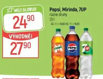 Globus Pepsi, mirinda, 7up nabídka