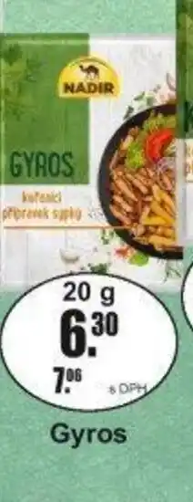Adam Nadir Gyros nabídka