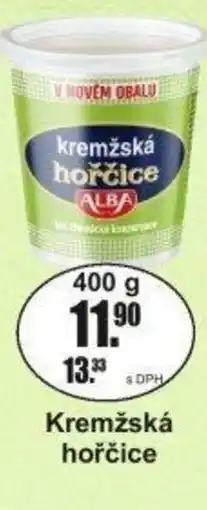 Adam Alba Kremžská hořčice nabídka