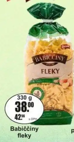 Adam Babiččiny fleky nabídka