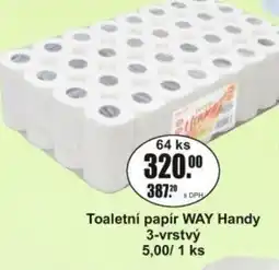 Adam Toaletní papír WAY Handy 3-vrstvý nabídka