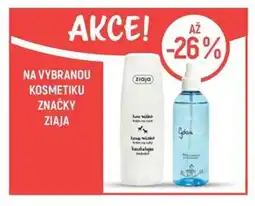 Globus Na vybranou kosmetiku značky ziaja nabídka