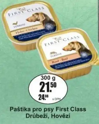 Adam Paštika pro psy First Class Drůbeží, Hovězí nabídka
