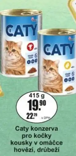 Adam Caty konzerva pro kočky kousky v omáčce hovězí, drůbeží nabídka