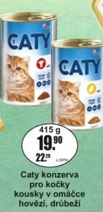 Adam Caty konzerva pro kočky kousky v omáčce hovězí, drůbeží nabídka