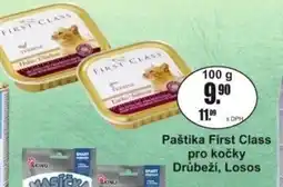 Adam Paštika First Class pro kočky Drůbeží, Losos nabídka