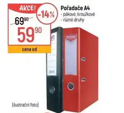 Globus Pořadače A4 nabídka