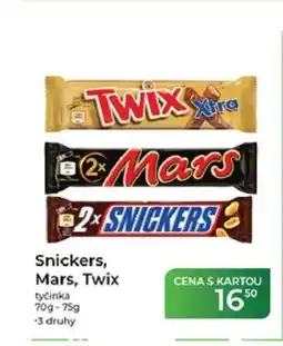 Tamda Foods Snickers, Mars, Twix nabídka