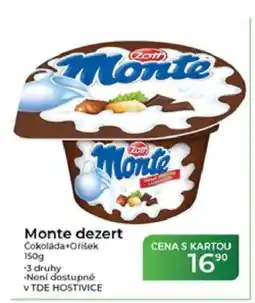 Tamda Foods Monte dezert nabídka