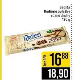 Jip Sedita Rodinné oplatky různé druhy nabídka