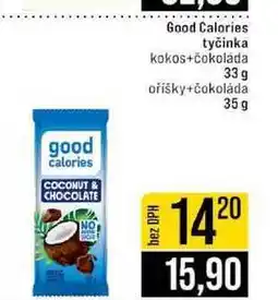 Jip Good Calories tyčinka kokos+čokolada 33 g oříšky+čokoláda 35 g nabídka