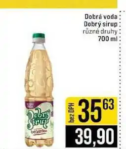 Jip Dobrý sirup různé druhy nabídka