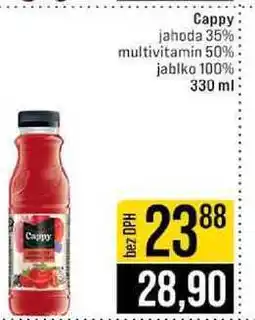 Jip Cappy jahoda 35% multivitamin 50% jablko 100% nabídka