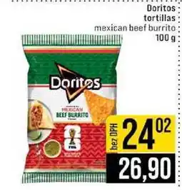 Jip Doritos tortillas mexican beef burrito Dorites nabídka