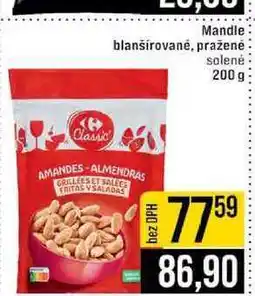 Jip Mandle blanšírované, pražené solené nabídka