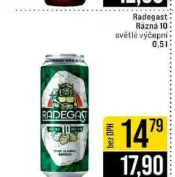 Jip Radegast Rázná 10 světlé výčepní nabídka