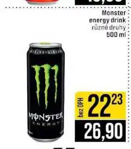 Jip Monster energy drink různé druhy nabídka