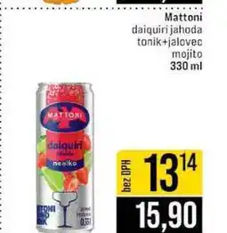 Jip Mattoni daiquiri jahoda tonik+jalovec mojito 330 ml nabídka