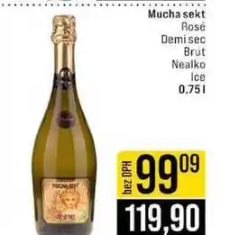 Jip Mucha sekt Rosé Demi sec Brut Nealko ice nabídka