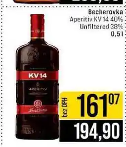 Jip Becherovka Aperitiv KV 14 40% Unfiltered 38% nabídka