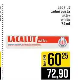 Jip Lacalut zubní pasta aktiv white nabídka